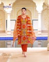 Ziana Vol 1 By Radhika Dola Silk With Position Printed Kurti With Bottom Dupatta Wholesale In India